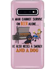 Load image into Gallery viewer, A Man Loves Beer And Dachshund Gift For Dog Lovers Phone case
