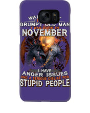 Load image into Gallery viewer, Walk Away I Am A Grumpy Old Man Who Was Born In November Birthday Gift Phone case
