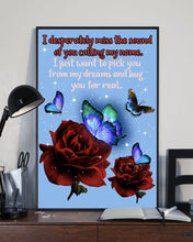 Load image into Gallery viewer, Butterfly Calling My Name Gift For Lover Vertical Poster
