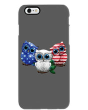 Load image into Gallery viewer, Lovely Phone Case Three Owl With US Flag Gift For Owl Lovers Phone case
