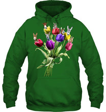 Load image into Gallery viewer, Vintage Funny Donkey With Tulip Trending For Donkey Lovers Hoodie
