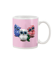 Load image into Gallery viewer, Lovely Phone Case Three Owl With US Flag Gift For Owl Lovers Mug
