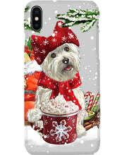 Load image into Gallery viewer, Cute Westie Christmas Night Gift For Dog Lovers Phone case
