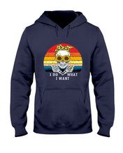 Load image into Gallery viewer, I Do What I Want Skull Sunflower Special Custom Design Hoodie
