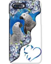 Load image into Gallery viewer, Magical Gray Couple African Parrot Gift For Bird Lovers Phone case
