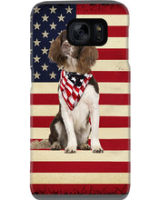 Load image into Gallery viewer, Lovely Phone Case With US Flag Gift For Spaniel Lovers Phone case
