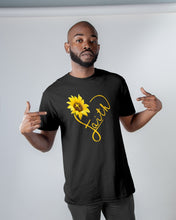 Load image into Gallery viewer, Black Phone Case Sunflower Faith Gift For Christians Guys Tee
