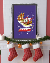 Load image into Gallery viewer, Baseball Xmas Sleigh Loading Gift For Baseball Lovers Vertical Poster
