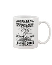 Load image into Gallery viewer, A Spoiled Wife Of An October Grumpy Old Man Birthday Meaningful Gift Mug
