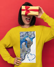 Load image into Gallery viewer, Magical Gray Couple African Parrot Gift For Bird Lovers Unisex Long Sleeve
