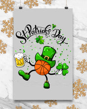 Load image into Gallery viewer, Basketball Saint Patrick's Day Gift For Basketball Lovers Vertical Poster
