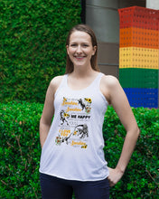 Load image into Gallery viewer, My Only Sunshine Make Me Happy Special Custom Design Ladies Flowy Tank
