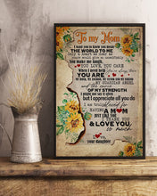 Load image into Gallery viewer, Present For  Mama You Mean The World To Me Custom Design Vertical Poster
