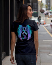 Load image into Gallery viewer, You Matter Ribbon Awareness With Angel Wings Ladies Tee
