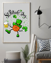 Load image into Gallery viewer, Basketball Saint Patrick's Day Gift For Basketball Lovers Vertical Poster

