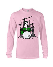 Load image into Gallery viewer, Funny Cat Playing Drums Great Gift For Cat Lovers Unisex Long Sleeve
