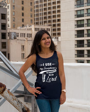 Load image into Gallery viewer, I Use My Saxophone To Worship The Lord Custom Design Ladies Flowy Tank
