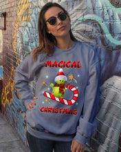 Load image into Gallery viewer, Tennis Players Magical Christmas Snowman Gift For Women Sweatshirt
