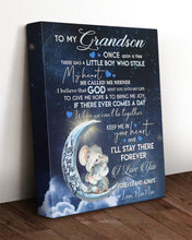 Load image into Gallery viewer, There Was A Little Boy Who Stole My Heart Nee Nee Gift For Grandson Matte Canvas
