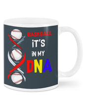 Load image into Gallery viewer, Baseball Be My DNA Gift For Sport Lovers Mug

