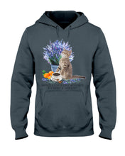 Load image into Gallery viewer, Cat With Coffee Is The Satisfaction Gift For Cat Lovers Hoodie
