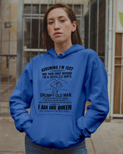 Load image into Gallery viewer, A Spoiled Wife Of An October Grumpy Old Man Birthday Meaningful Gift Hoodie
