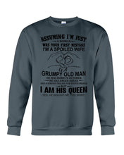 Load image into Gallery viewer, A Spoiled Wife Of An October Grumpy Old Man Birthday Meaningful Gift Sweatshirt
