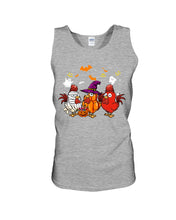 Load image into Gallery viewer, Chicken Pumpkin Smile Happy Halloween Gift For Friends Unisex Tank Top
