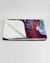 Load image into Gallery viewer, Custom Name Husband David Gift For Wife rose All I Want Is You Sherpa Blanket
