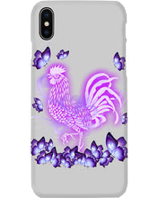 Load image into Gallery viewer, Chicken Purple Butterflies Gift For Chicken Lovers Phone case
