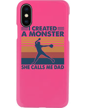 Load image into Gallery viewer, I Created A Monster She Calls Me Dad Giving Daughter Phone case
