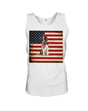 Load image into Gallery viewer, Lovely Phone Case With US Flag Gift For Spaniel Lovers Unisex Tank Top
