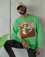 Load image into Gallery viewer, Three Cute Shih Tzu In Bag Gift For Dog Lovers Sweatshirt
