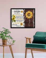 Load image into Gallery viewer, Dad Gift For Daughter Be A Sunflower Framed Matte Canvas
