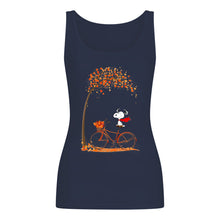 Load image into Gallery viewer, Snoopy Cartoon Movie Autumn Is Coming Gift For Fans Ladies Flowy Tank

