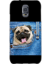 Load image into Gallery viewer, baby Pug In Denim Pocket Gift For Dog Lovers Phone case
