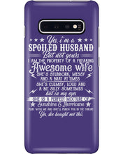 Load image into Gallery viewer, Shes Stubborn Messy And A Brat At Times Black Gift For Husband Phone case
