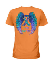 Load image into Gallery viewer, You Matter Ribbon Awareness With Angel Wings Ladies Tee
