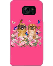 Load image into Gallery viewer, Pekingese With Peonies Gift For Dog Lovers Phone case
