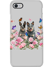 Load image into Gallery viewer, Australian Cattle Dog Butterflies Peony Gift For Dog Lovers Phone case
