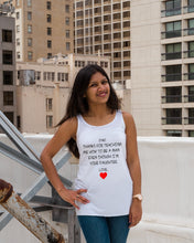 Load image into Gallery viewer, Thanks For Teaching Me How To Be A Man Ladies Flowy Tank
