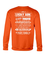 Load image into Gallery viewer, Gift For Lucky Son May Mom Loves Me So Much Sweatshirt
