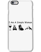 Load image into Gallery viewer, Simple Woman Loves Wine Camping Shoes And Climbing Phone case
