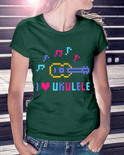 Load image into Gallery viewer, Ukulele Lovely Custom Design For Music Instrument  Lovers Ladies Tee
