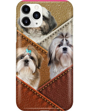 Load image into Gallery viewer, Three Cute Shih Tzu In Bag Gift For Dog Lovers Phone case
