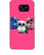 Load image into Gallery viewer, Lovely Phone Case Three Owl With US Flag Gift For Owl Lovers Phone case
