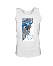 Load image into Gallery viewer, Magical Gray Couple African Parrot Gift For Bird Lovers Unisex Tank Top
