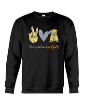 Load image into Gallery viewer, Peace Love Live  Special Custom Design For Dog Lovers Sweatshirt
