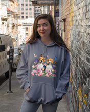 Load image into Gallery viewer, Gift For Dog Lovers Beagle With Peonies Hoodie
