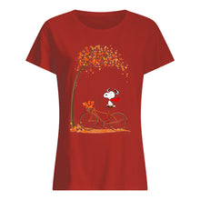Load image into Gallery viewer, Snoopy Cartoon Movie Autumn Is Coming Gift For Fans Ladies Tee
